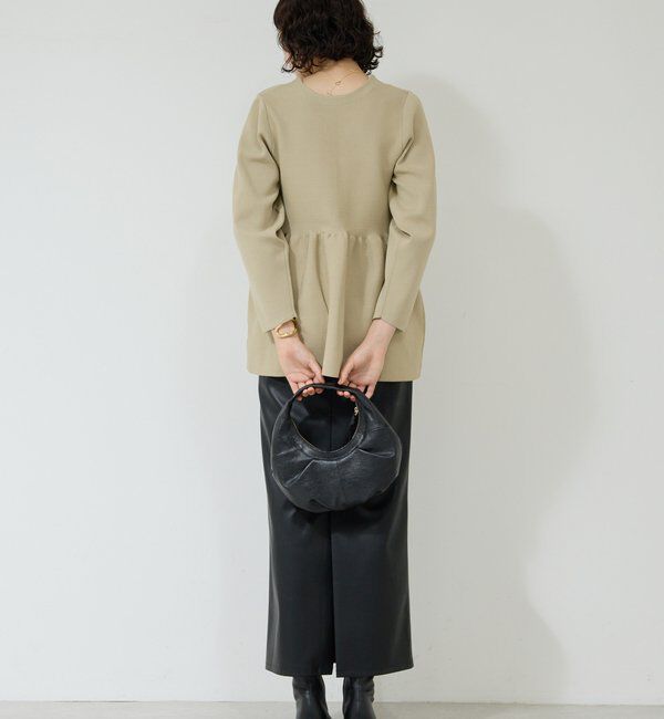  「ペプラムロングカーデ」|ニット・セーター|