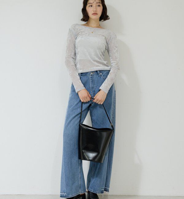  「【2WAY】メッシュフロッキーロンＴ」|Tシャツ・カットソー|