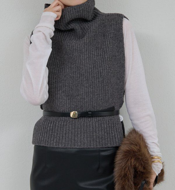  「レイヤードニットベスト」|ニット・セーター|