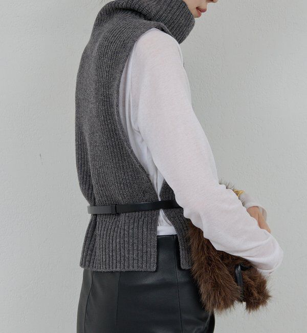 「レイヤードニットベスト」|ニット・セーター|