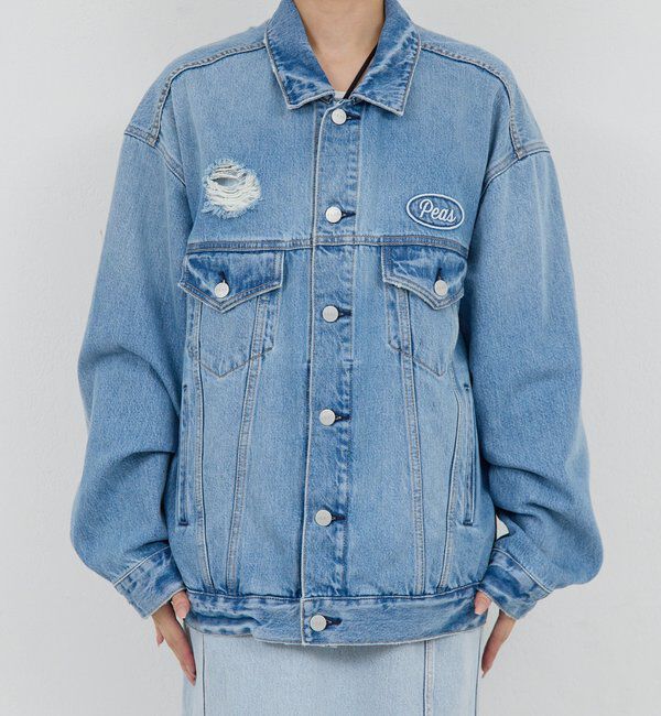  「【PEAS】オーバーGジャン」|ベスト・ジレ|