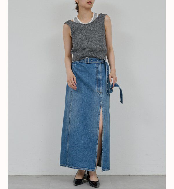  「【PEAS】レタードニットベスト」|ニット・セーター|