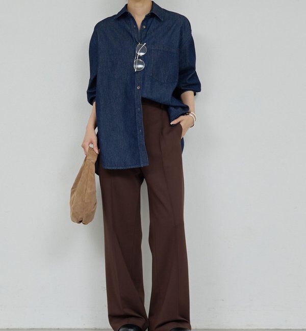  「【楽ちん&times;美脚】【セットアップ対応】ポンチスラックス」|チノ|