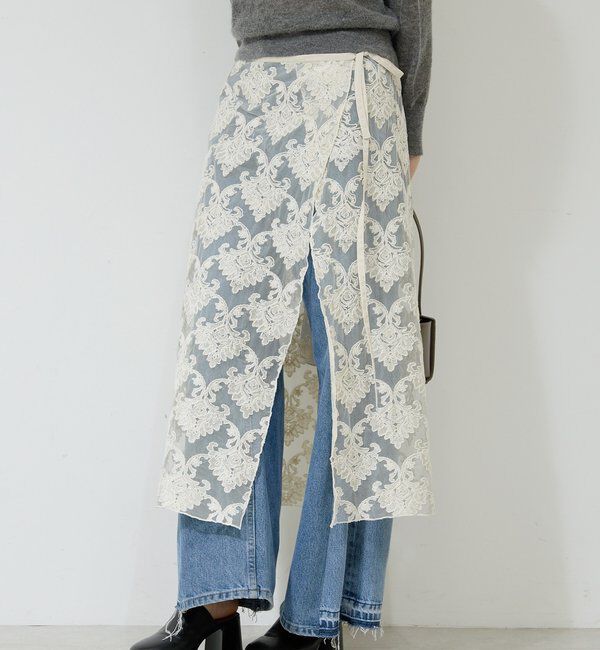  「モールレースラップスカート」|スカート|