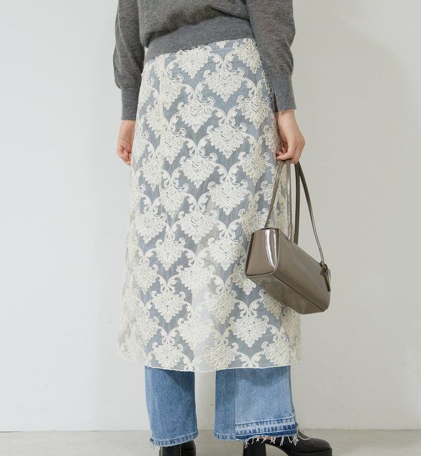  「モールレースラップスカート」|スカート|