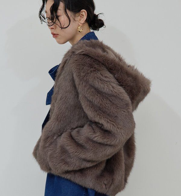  「エコファーフーディーブルゾン」|ブルゾン・スタジャン|