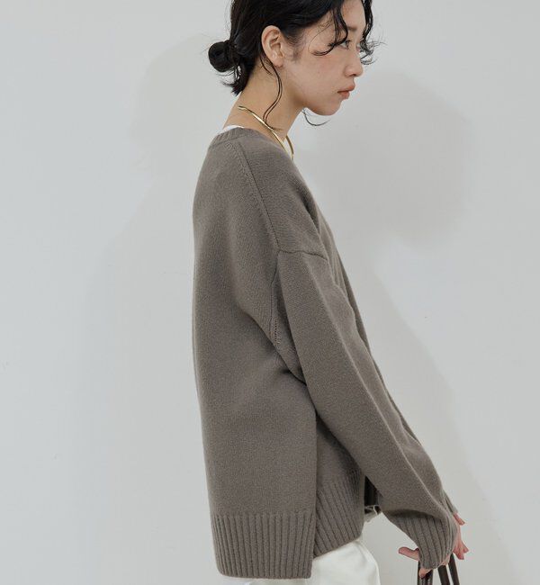  「【手洗い可】ウールクループルオーバー」|ニット・セーター|