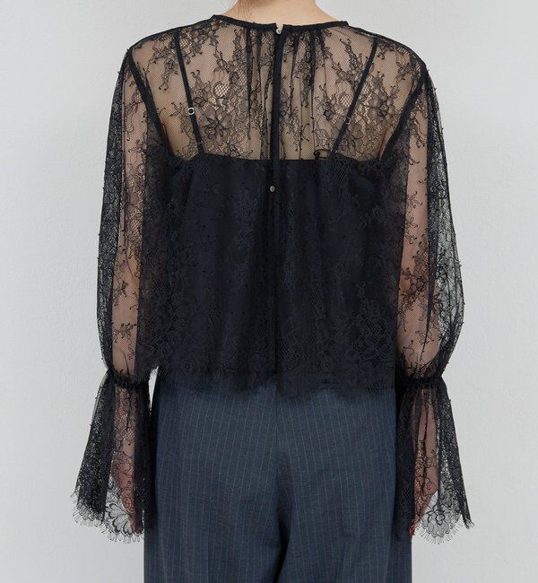  「【25th記念アイテム】レースフレアスリーブブラウス」|シャツ・ブラウス|