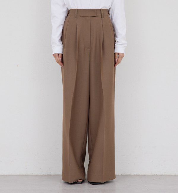  「【SACHIKOコラボ】2タックワイドパンツ」|チノ|
