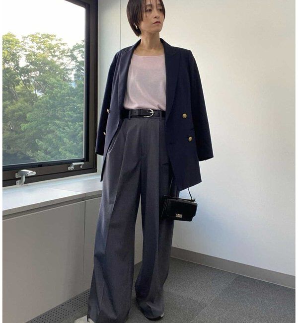  「【SACHIKOコラボ】2タックワイドパンツ」|チノ|