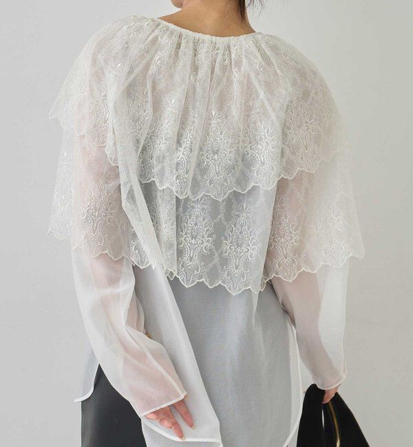  「【25th記念アイテム】スカラップレースボレロ」|シャツ・ブラウス|