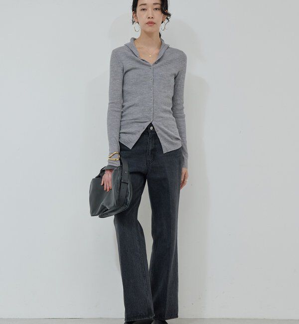  「【比留川游さんコラボ】ハイネックリブカーディガン」|ニット・セーター|