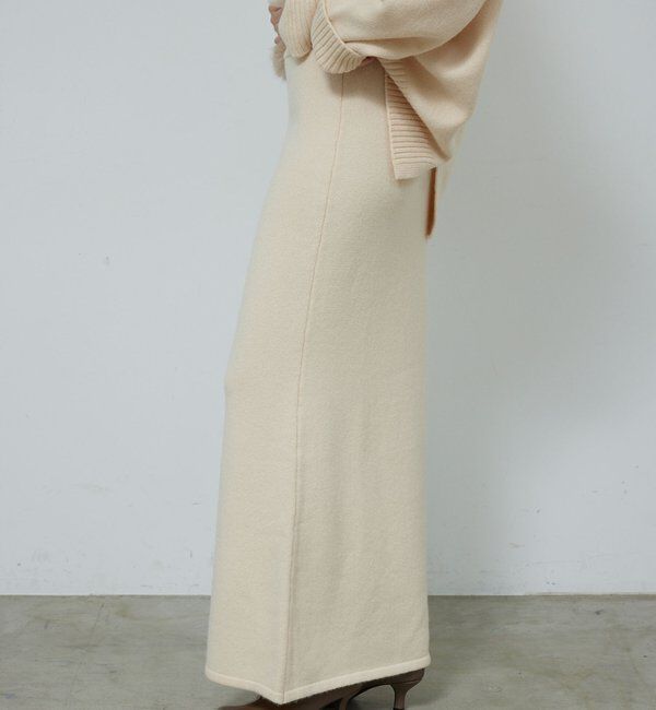  「【セットアップ対応】【手洗い可】メリノウールニットスカート」|スカート|