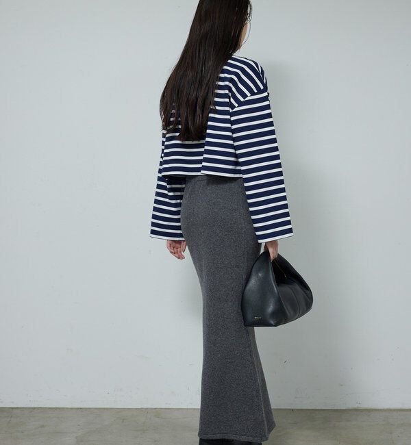  「【セットアップ対応】【手洗い可】メリノウールニットスカート」|スカート|