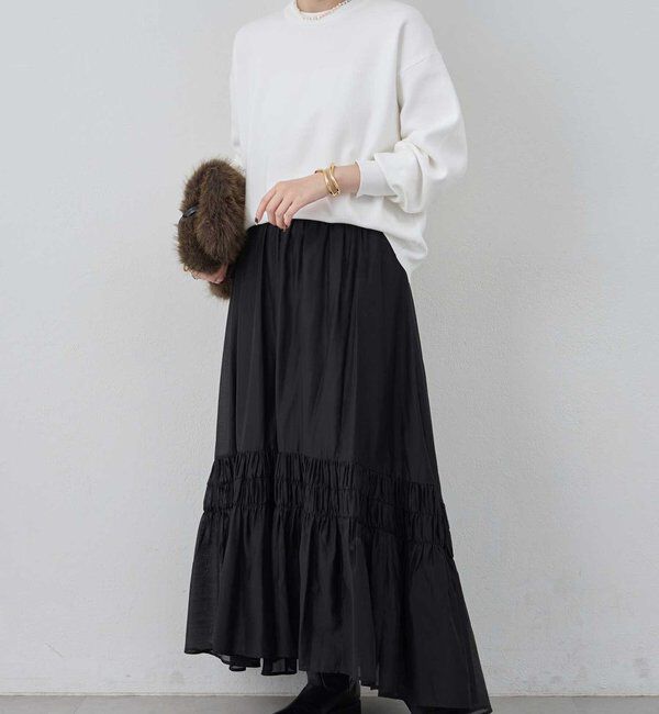  「ギャザーフレアスカート」|スカート|