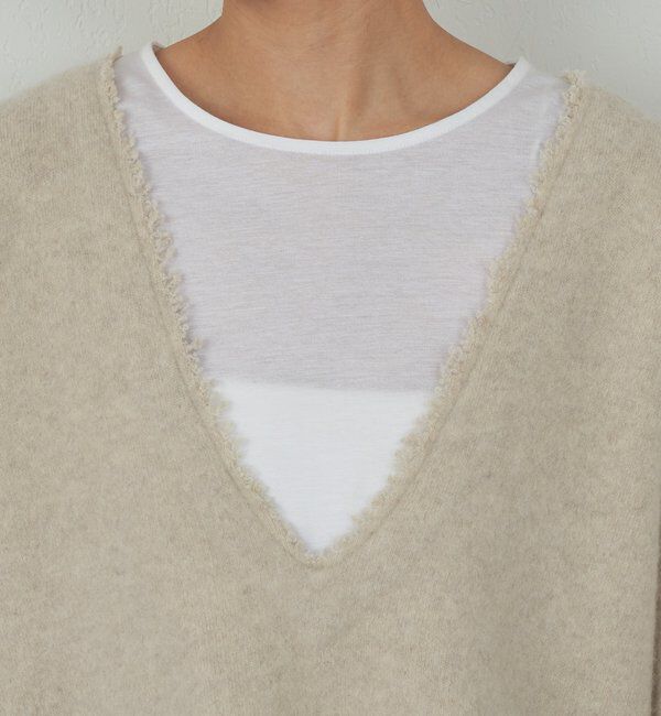 「【HERITANOVUM】 Vチュニックニット」|ニット・セーター|