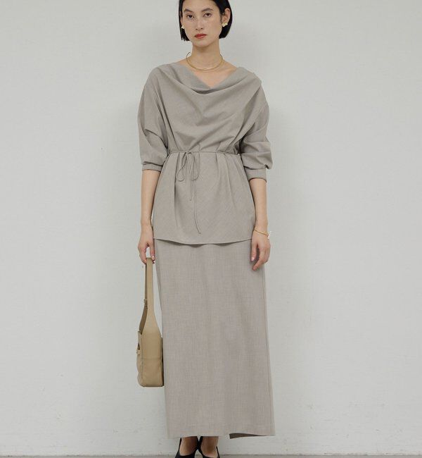  「【セットアップ対応】【2way】ドレープブラウス」|シャツ・ブラウス|