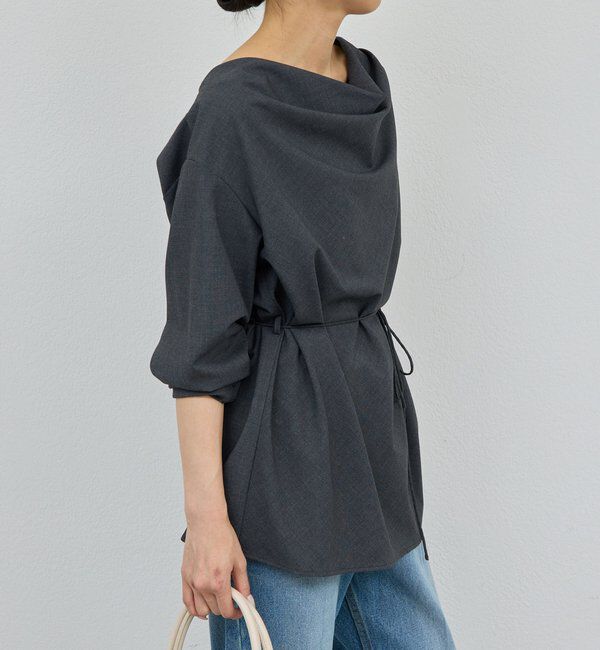  「【セットアップ対応】【2way】ドレープブラウス」|シャツ・ブラウス|