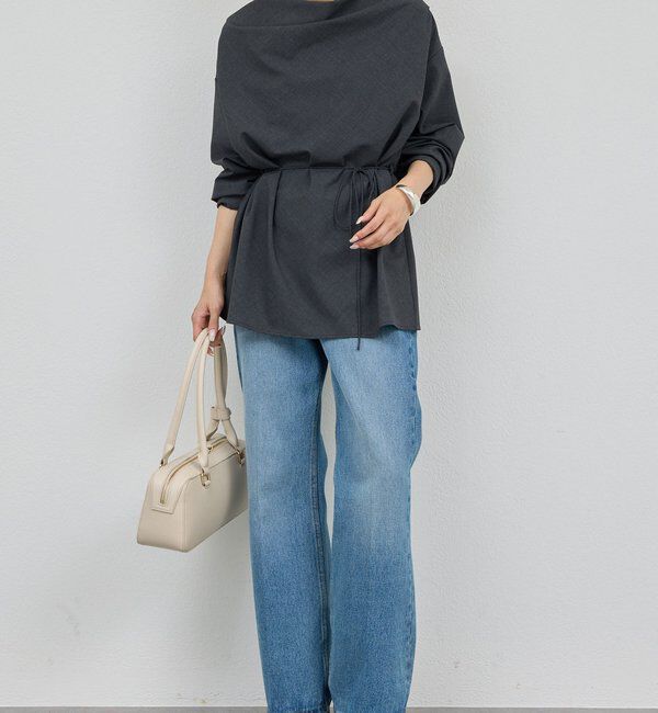  「【セットアップ対応】【2way】ドレープブラウス」|シャツ・ブラウス|