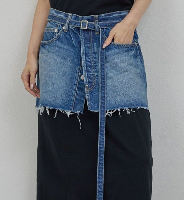  「【PEAS】デニムミニスカート」|スカート|