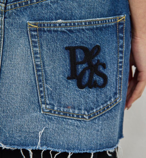  「【PEAS】デニムミニスカート」|スカート|