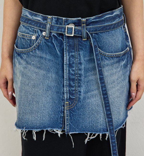  「【PEAS】デニムミニスカート」|スカート|