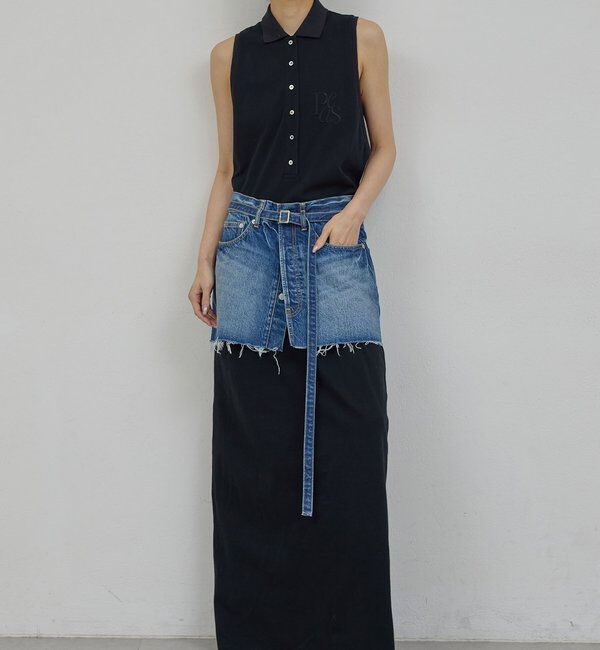  「【PEAS】デニムミニスカート」|スカート|