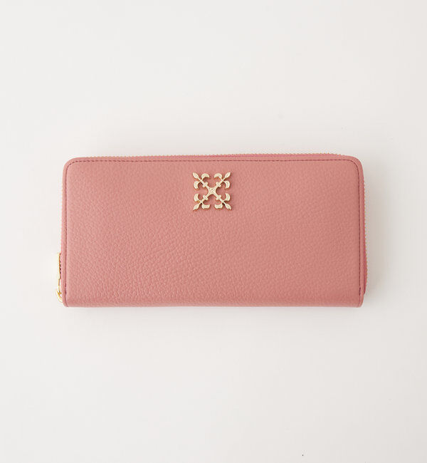  「モノグラムプレートラウンドジップウォレット」|財布|