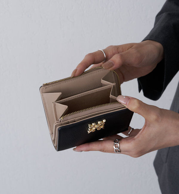  「モノグラムプレートハーフウォレット」|財布|