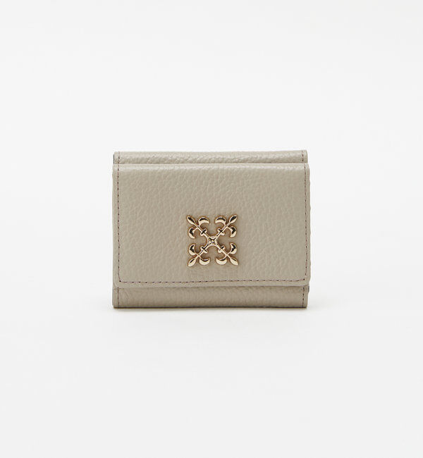  「モノグラムプレート三つ折りウォレット」|財布|