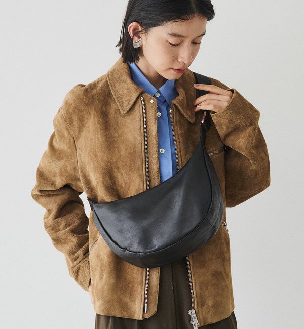  「ソフトレザーラウンドショルダーバッグ」|ショルダー・メッセンジャー|