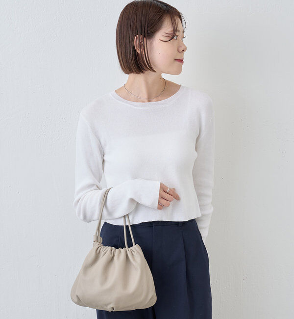  「レザー巾着4WAYショルダーバッグ」|ショルダー・メッセンジャー|