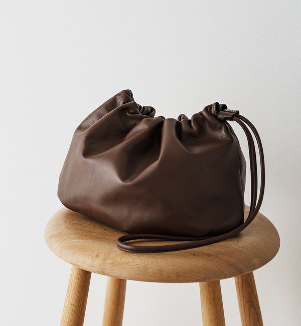  「レザー巾着4WAYショルダーバッグ」|ショルダー・メッセンジャー|