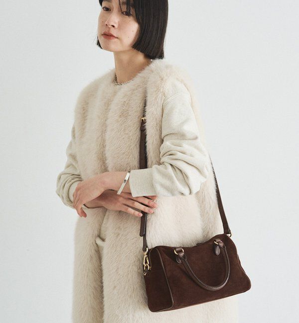  「スエード2WAYミニボストンバッグ」|ボストンバッグ|