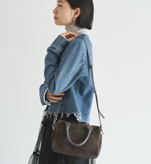  「スエード2WAYミニボストンバッグ」|ボストンバッグ|
