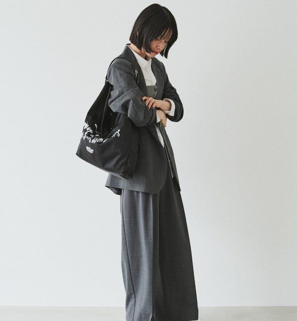  「ステンシル風プリント ナイロン2WAYショルダーバッグ」|ショルダー・メッセンジャー|