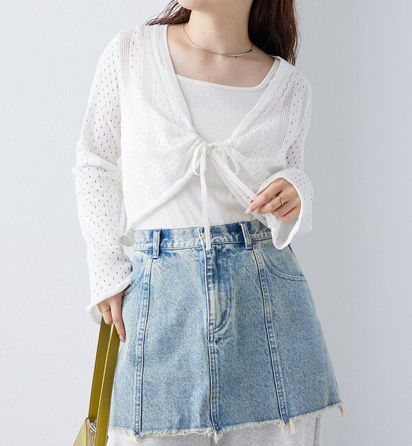  「透かしショートボレロ」|カーディガン|