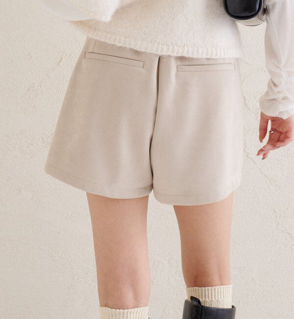  「フェイクスウェードショートパンツ」|チノ|