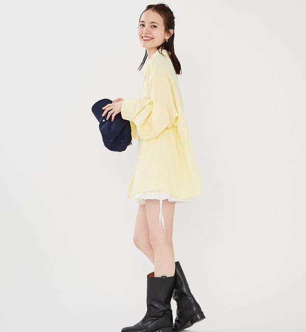  「[森川企画]レイヤードストライプドロストシャツ」|シャツ・ブラウス|