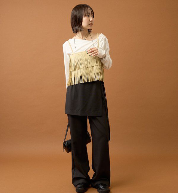  「フェイクスウェードフリンジビスチェ」|シャツ・ブラウス|