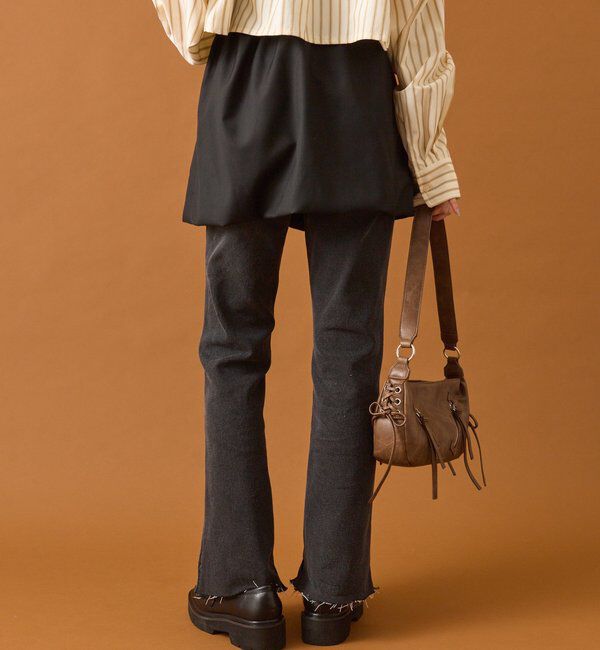  「スリットフレアデニム」|デニム|