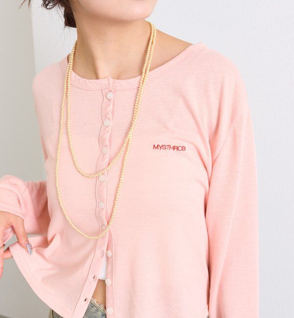  「カットチビカーディガン」|Tシャツ・カットソー|ピンク