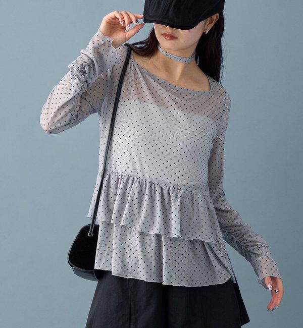  「ドットティアードプルオーバー」|Tシャツ・カットソー|