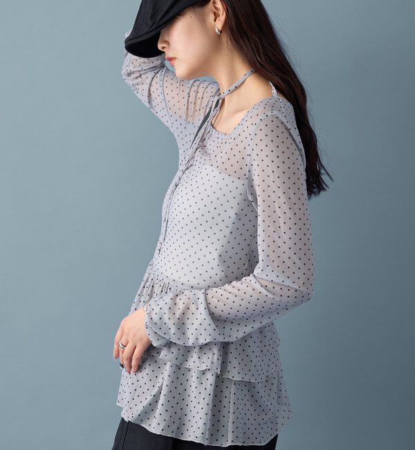  「ドットティアードプルオーバー」|Tシャツ・カットソー|