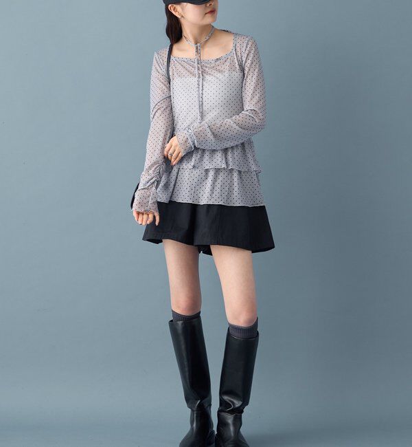  「ドットティアードプルオーバー」|Tシャツ・カットソー|