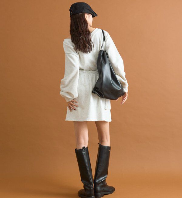  「ウエストレーススウェットミニスカート」|スカート|