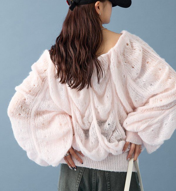  「ウェーブシアーホイップニット」|ニット・セーター|