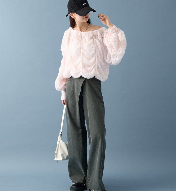  「ウェーブシアーホイップニット」|ニット・セーター|