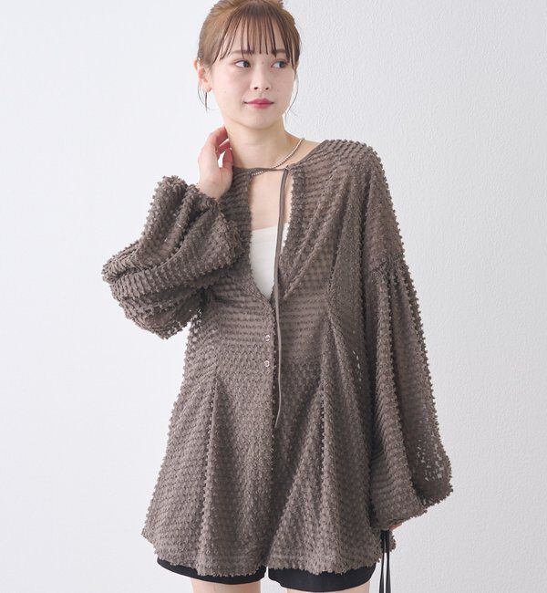  「【@akane__11.1】フリンジシェイプチュニック」|シャツ・ブラウス|