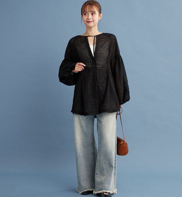  「【@akane__11.1】フリンジシェイプチュニック」|シャツ・ブラウス|